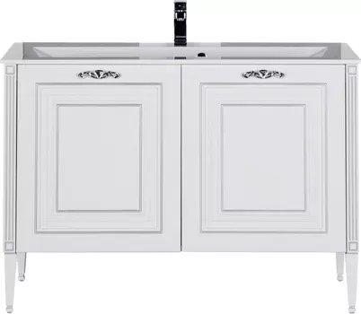 Тумба с раковиной Aquanet Паола 120 белая