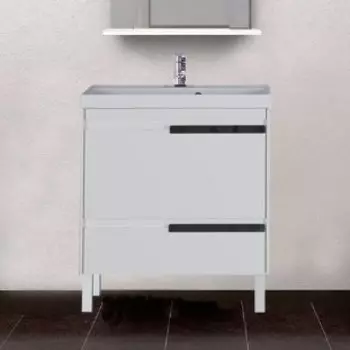 Тумба с раковиной Aquanet Тиволи 70 белая