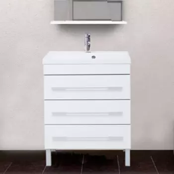 Тумба с раковиной Aquanet Верона 75 белая