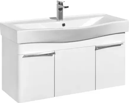 Тумба с раковиной AQUATON Беверли 100 белая
