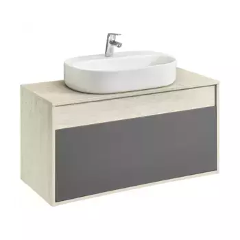 Тумба с раковиной Aquaton Лофт Урбан 100 светлое дерево-серый