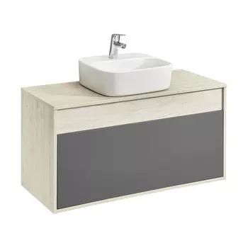 Тумба с раковиной Aquaton Лофт Урбан 100 светлое дерево-серый