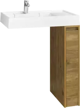 Тумба с раковиной Aquaton Лондри 20 светлое дерево