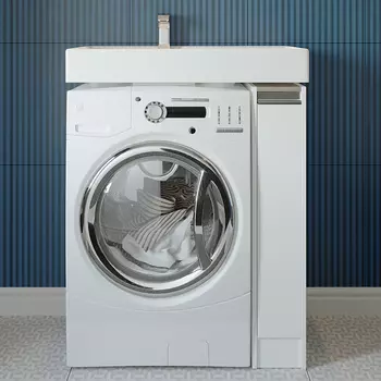 Тумба с раковиной AQUATON Лондри 80 L, под стиральную машину