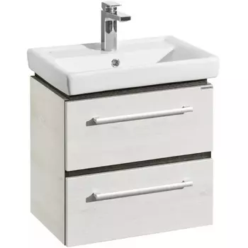 Тумба с раковиной Aquaton Ронда 55 светлое дерево