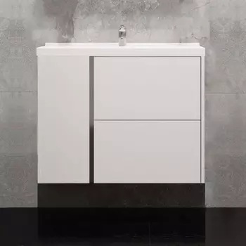 Тумба с раковиной AQUATON Стоун 80