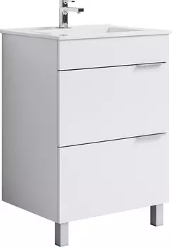 Тумба с раковиной Aqwella Brig 60 напольная, белая