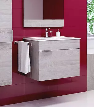 Тумба с раковиной Aqwella Brig 60 подвесная седой дуб