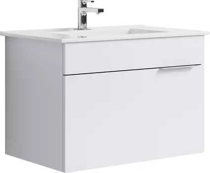 Тумба с раковиной Aqwella Brig 75 подвесная, белая