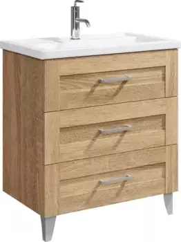 Тумба с раковиной Aqwella Foster 70 напольная