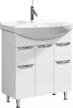 Тумба с раковиной Aqwella Лайн 75