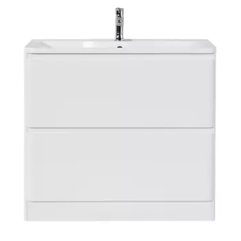 Тумба с раковиной BelBagno 100 белая, Bianco Lucido