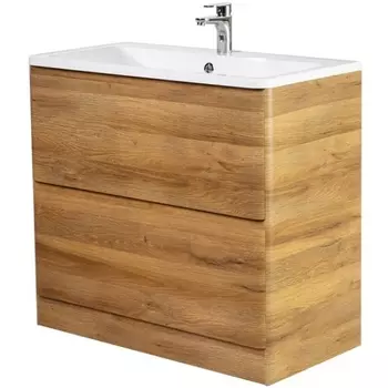 Тумба с раковиной BelBagno 90 светлое дерево, Rovere Rustico