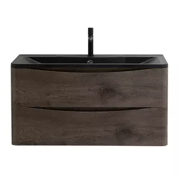 Тумба с раковиной BelBagno Acqua 100 темное дерево