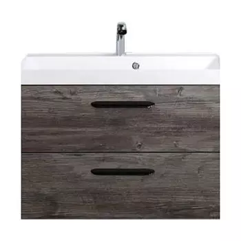 Тумба с раковиной Belbagno Aurora 80 темное дерево
