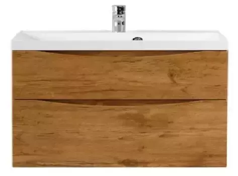 Тумба с раковиной BelBagno Etna 100 светлое дерево