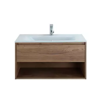 Тумба с раковиной BelBagno Kraft 80 темное дерево