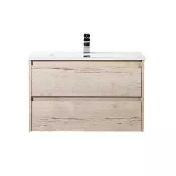 Тумба с раковиной BelBagno Kraft 90 светлое дерево