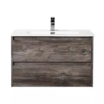 Тумба с раковиной BelBagno Kraft 90 темное дерево