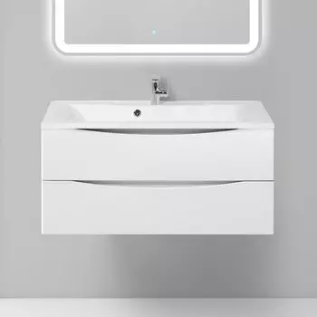 Тумба с раковиной BelBagno Marino 100 bianco opaco