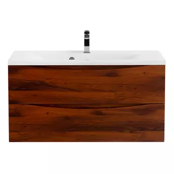 Тумба с раковиной BelBagno Marino 100 темное дерево