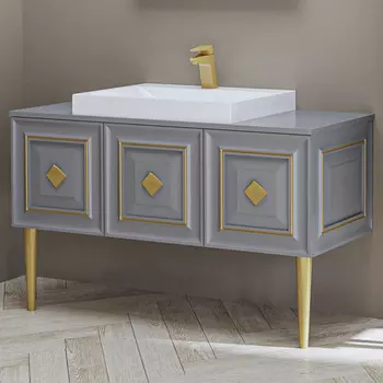 Тумба с раковиной Belinza Davlos 120 серая