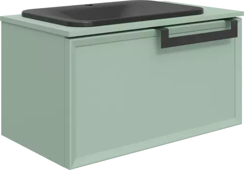 Тумба с раковиной Belinza Enrica 85 зеленая