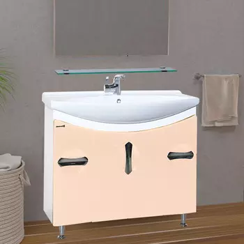 Тумба с раковиной Bellezza Лагуна 105 бежевая