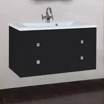 Тумба с раковиной Bellezza Милан 90 черная