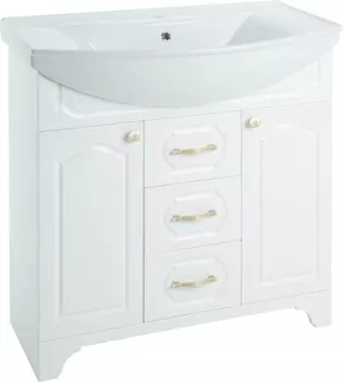 Тумба с раковиной Bellezza Тиффани 75 белая