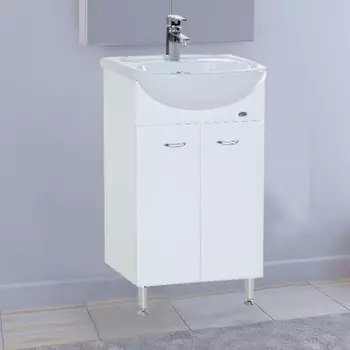 Тумба с раковиной Bellezza Уют 55 белая