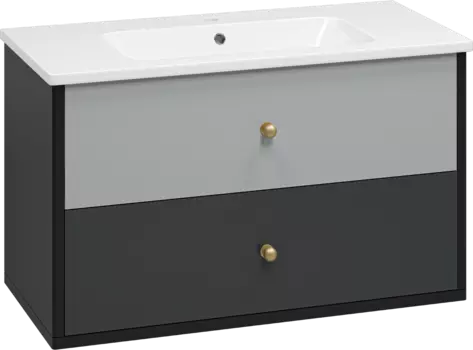 Тумба с раковиной Brevita 50 оттенков серого Кристиан 100