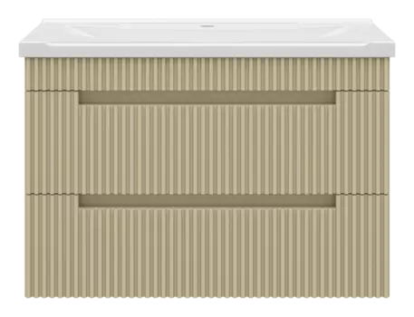 Тумба с раковиной Brevita Ariana 80 подвесная бежевый матовый