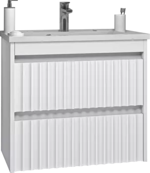 Тумба с раковиной Brevita Balaton 65, подвесная, белая