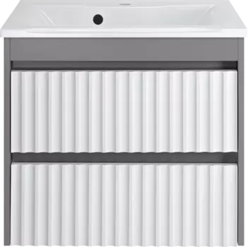 Тумба с раковиной Brevita Balaton 65, подвесная, комбинированная