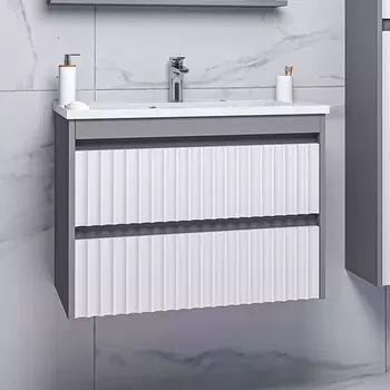 Тумба с раковиной Brevita Balaton 75, подвесная, комбинированная