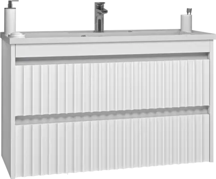 Тумба с раковиной Brevita Balaton 90, подвесная, белая