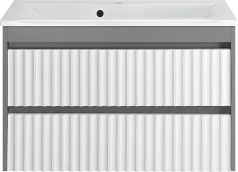 Тумба с раковиной Brevita Balaton 90, подвесная, комбинированная