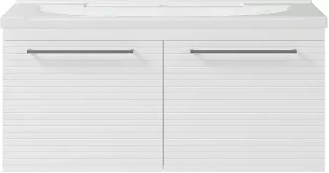 Тумба с раковиной Brevita Catania 100 белый матовый