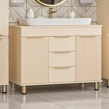 Тумба с раковиной Brevita Enfida 100 напольная, бежевая