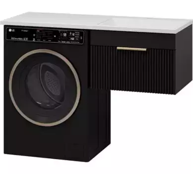 Тумба с раковиной Brevita Enfida 60 черная матовая