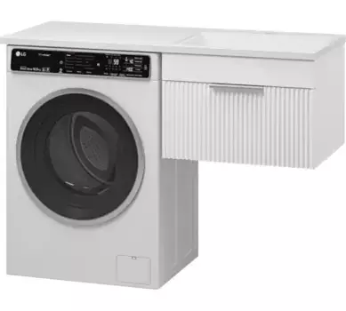 Тумба с раковиной Brevita Enfida 60 правая белая матовая