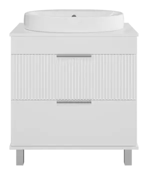 Тумба с раковиной Brevita Enfida 70 напольная белый матовый