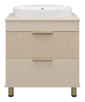 Тумба с раковиной Brevita Enfida 70 напольная бежевый матовый
