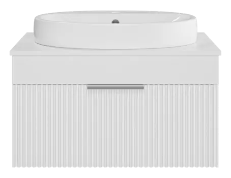 Тумба с раковиной Brevita Enfida 70 подвесная белый матовый