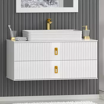 Тумба с раковиной Brevita Sevilla 100 подвесная, белая