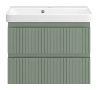 Тумба с раковиной Brevita Victory 70 подвесная зеленый матовый