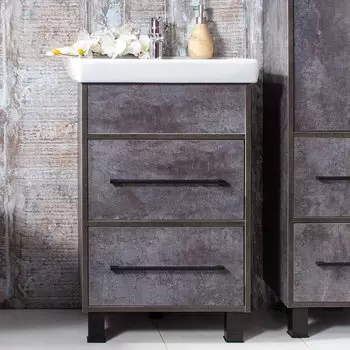 Тумба с раковиной Бриклаер Чили 55 цемент