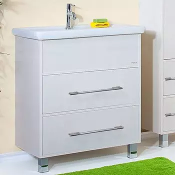 Тумба с раковиной Бриклаер Чили 80 светлая лиственница С