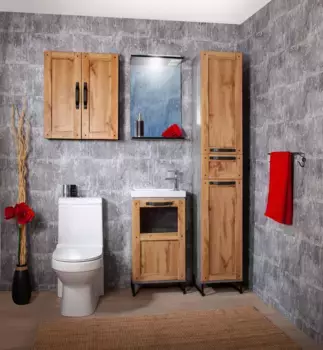 Тумба с раковиной Бриклаер Лофт 45